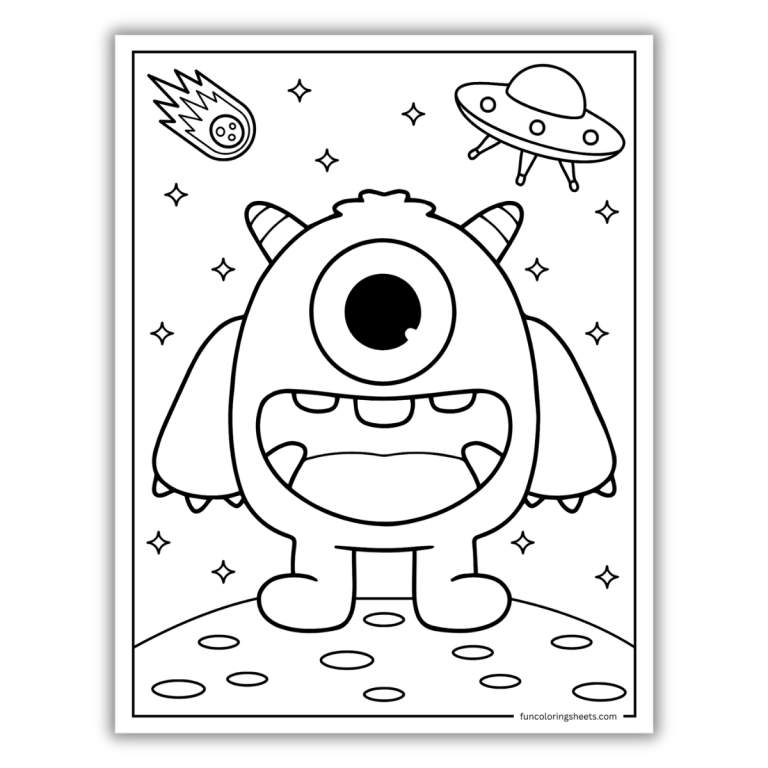 Alien Coloring Page