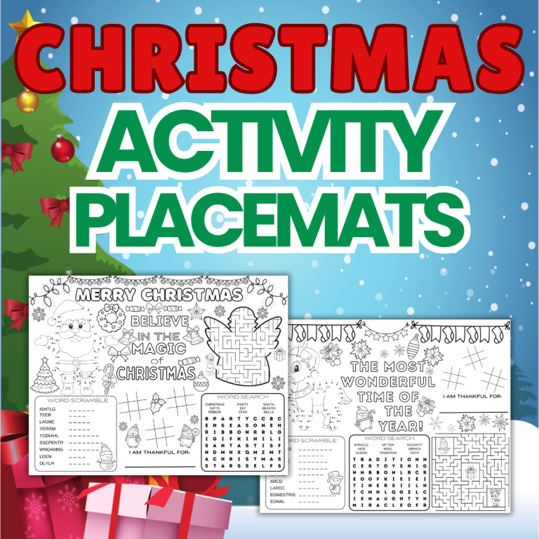Christmas Activity Placemats