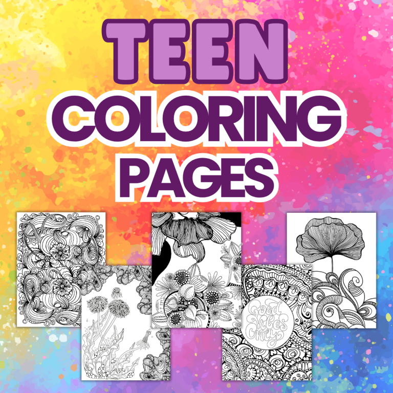 Teen Coloring Pages
