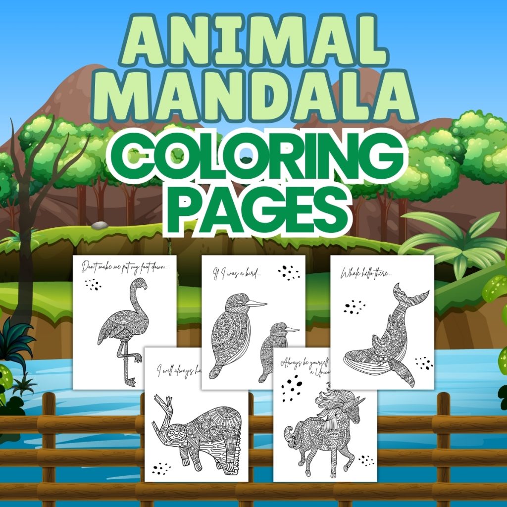Animal Mandala Coloring Pages