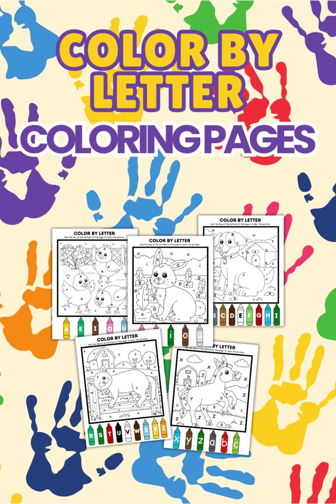 Color By Letter coloring pages