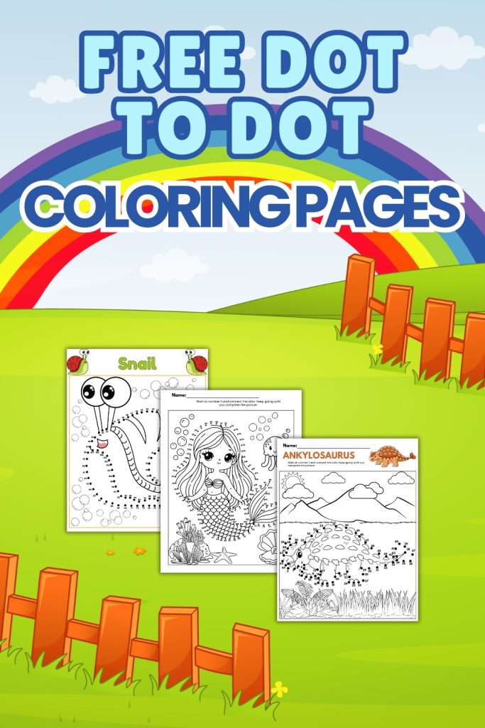 Free dot to dot coloring pages