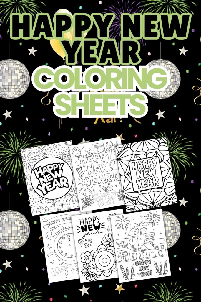 Happy New Year Coloring Pages