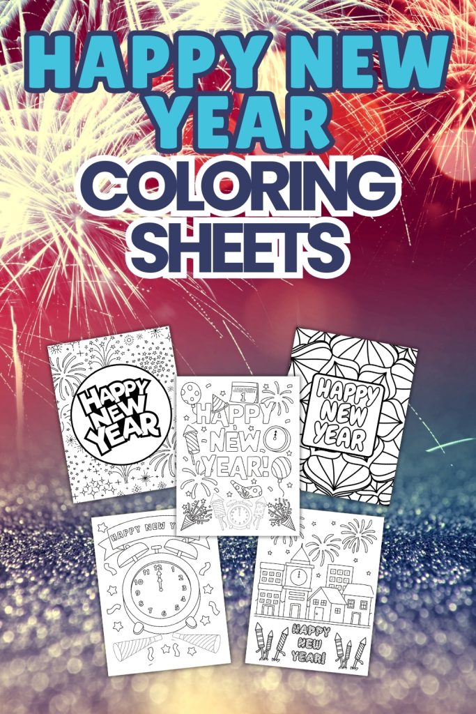Happy New Year Coloring Pages