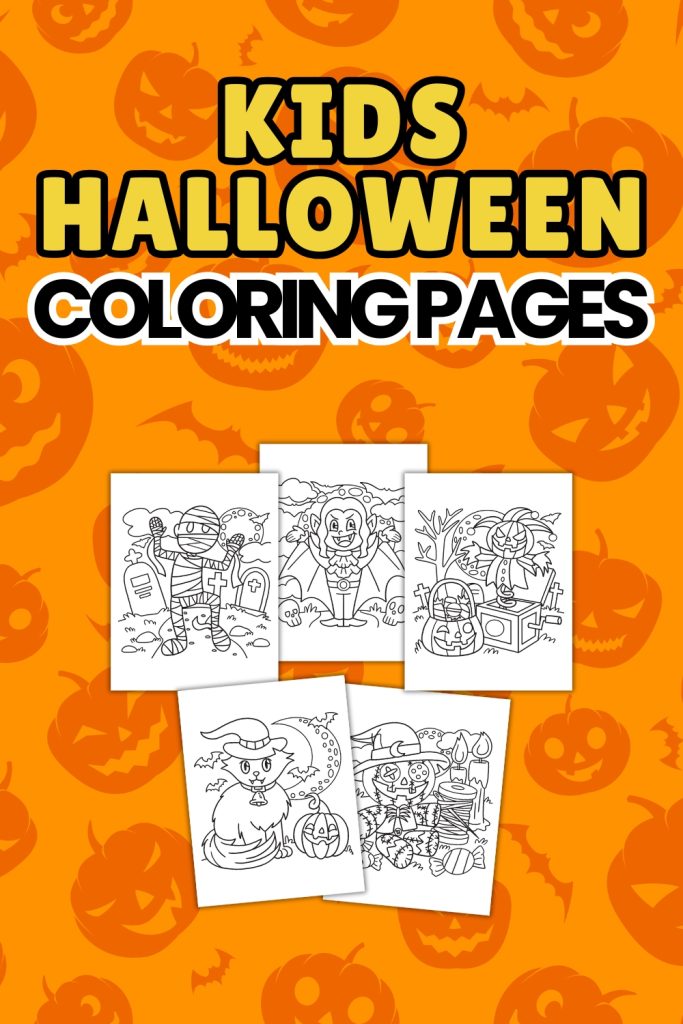 Kids Halloween Coloring Pages