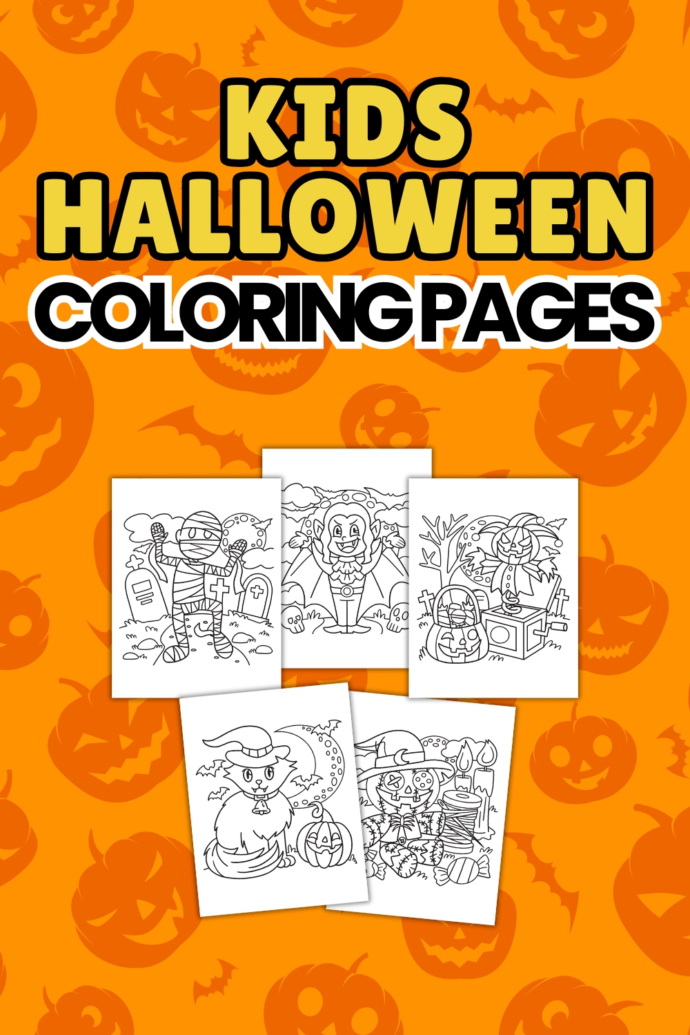 Kids Halloween Coloring Pages - Fun Coloring Sheets