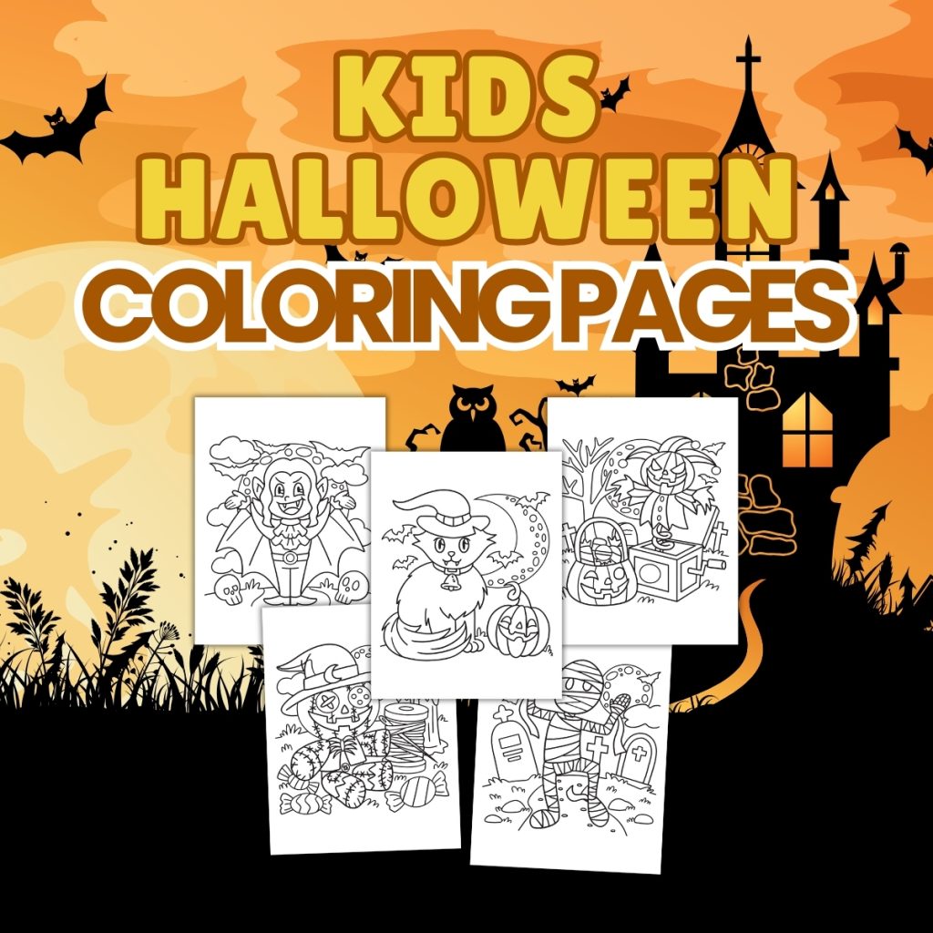 Kids Halloween Coloring Pages