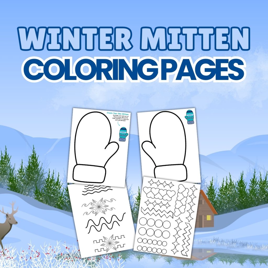 Winter Mitten Coloring Pages