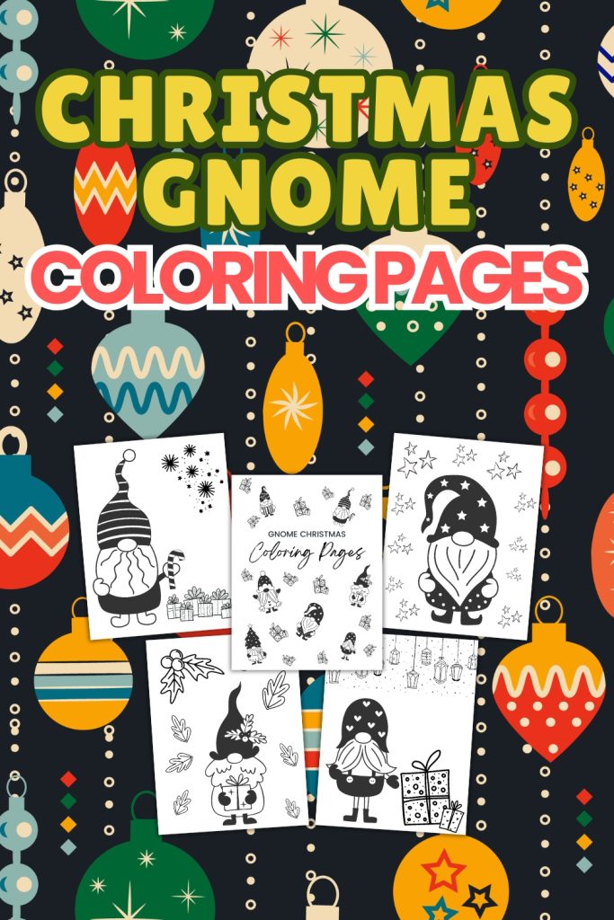 christmas gnome coloring pages