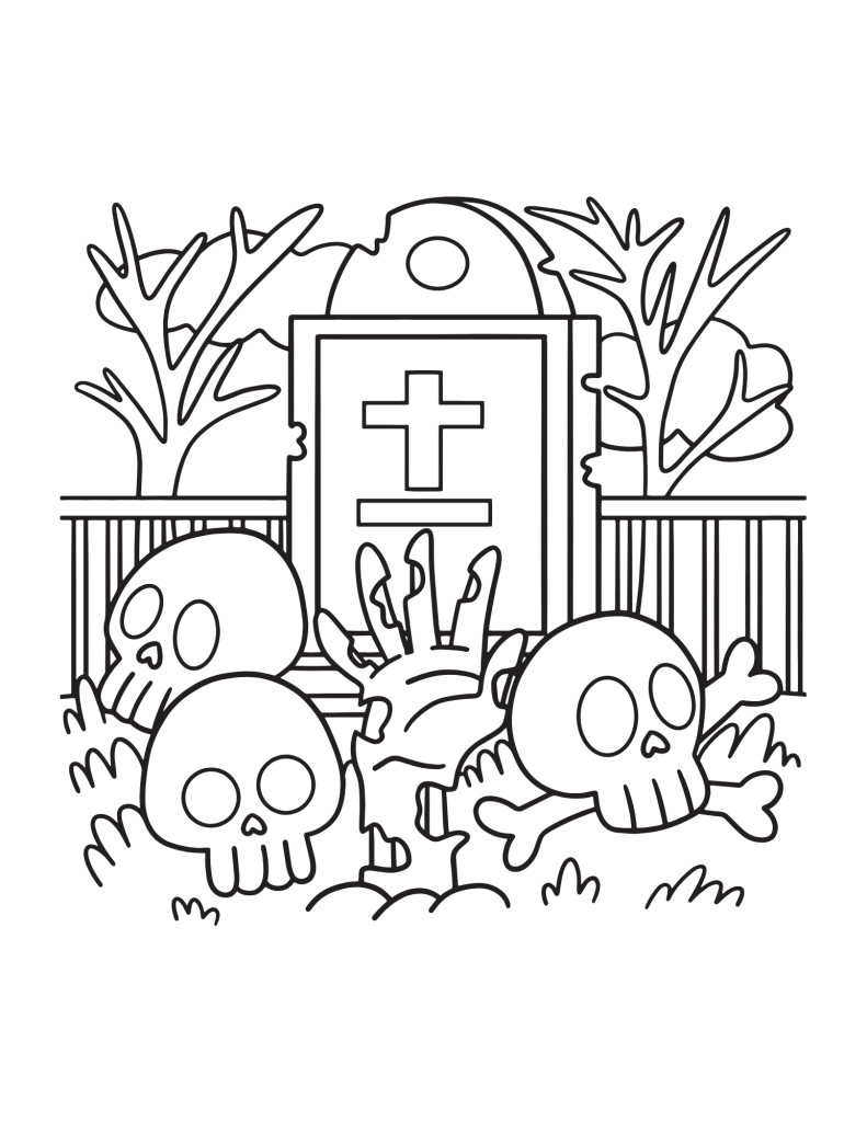 halloween graveyard