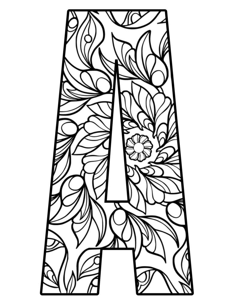 Mandala Letter A