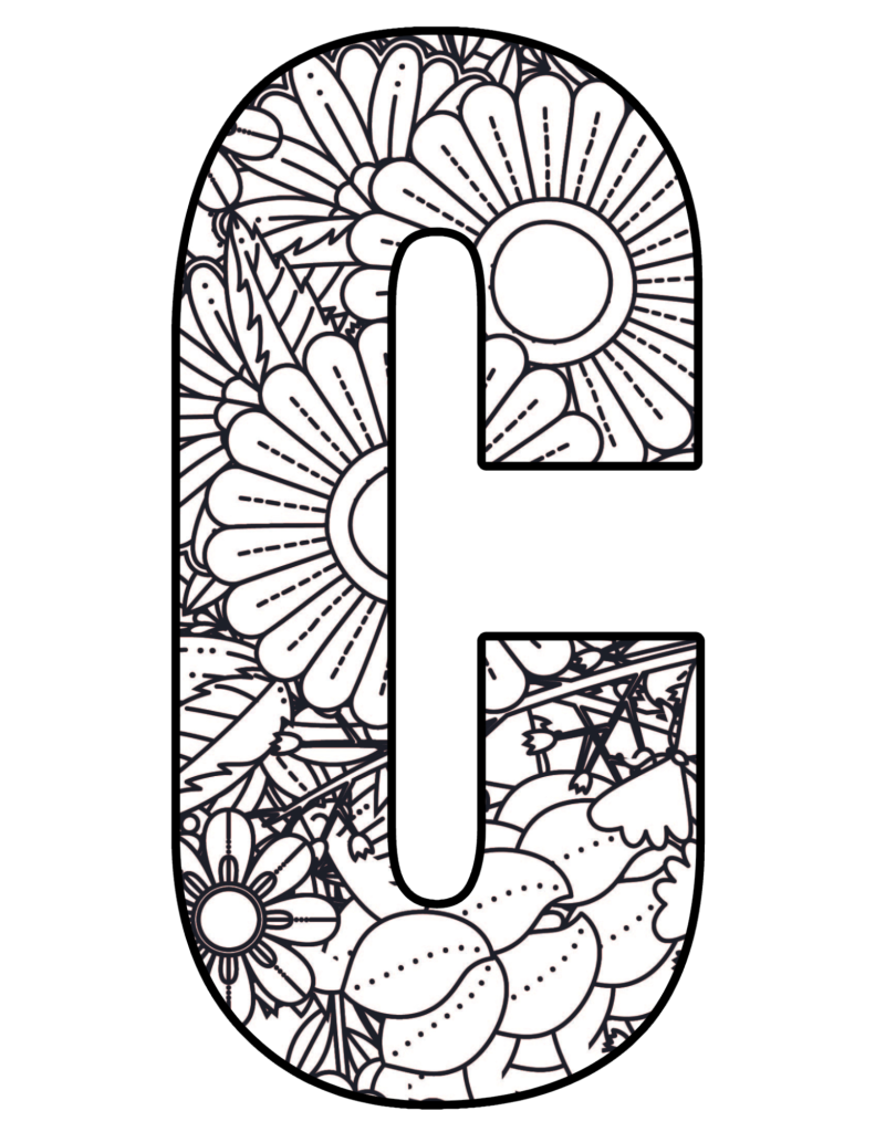 Mandala Letter C
