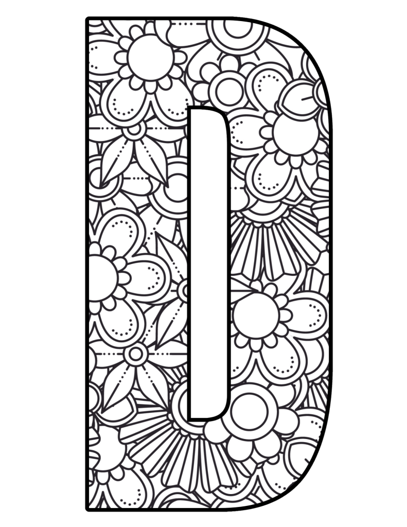 Mandala Letter D