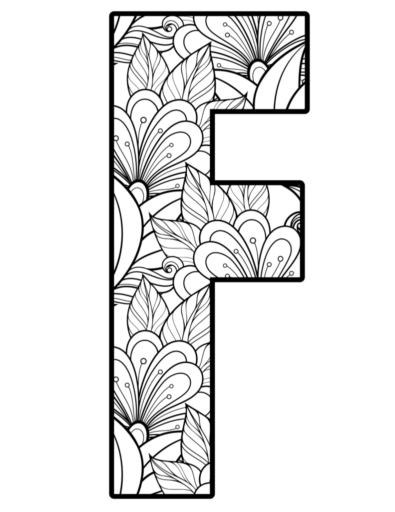 Mandala Letter F