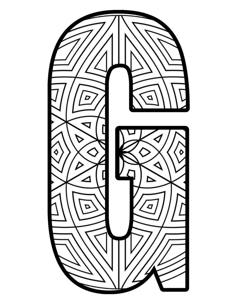 Mandala Letter G