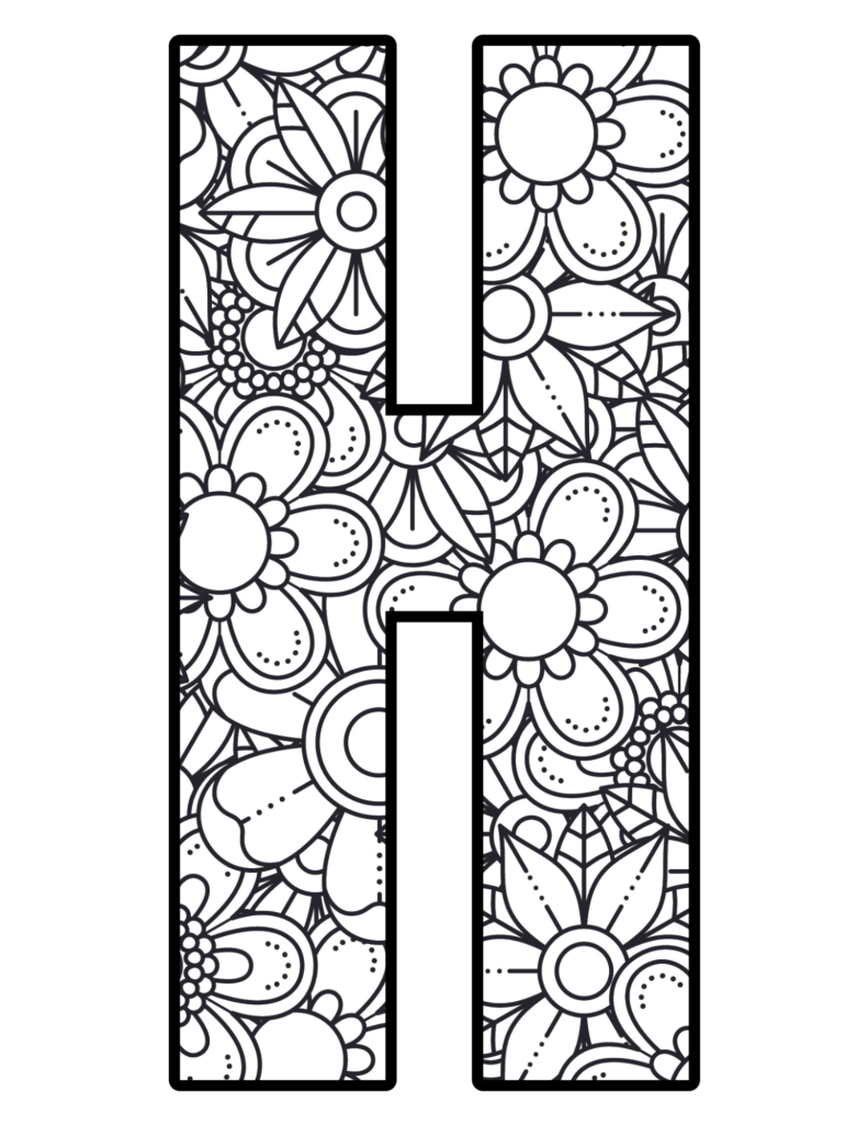 Mandala Letter H
