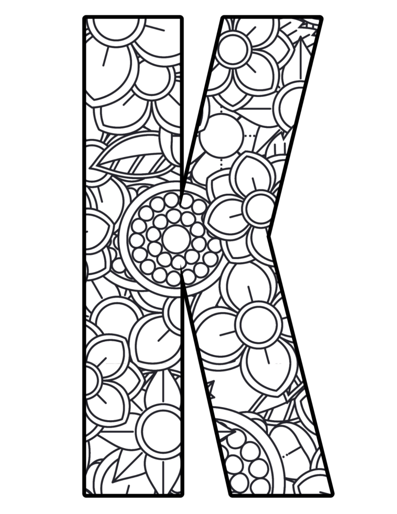 Mandala Letter K