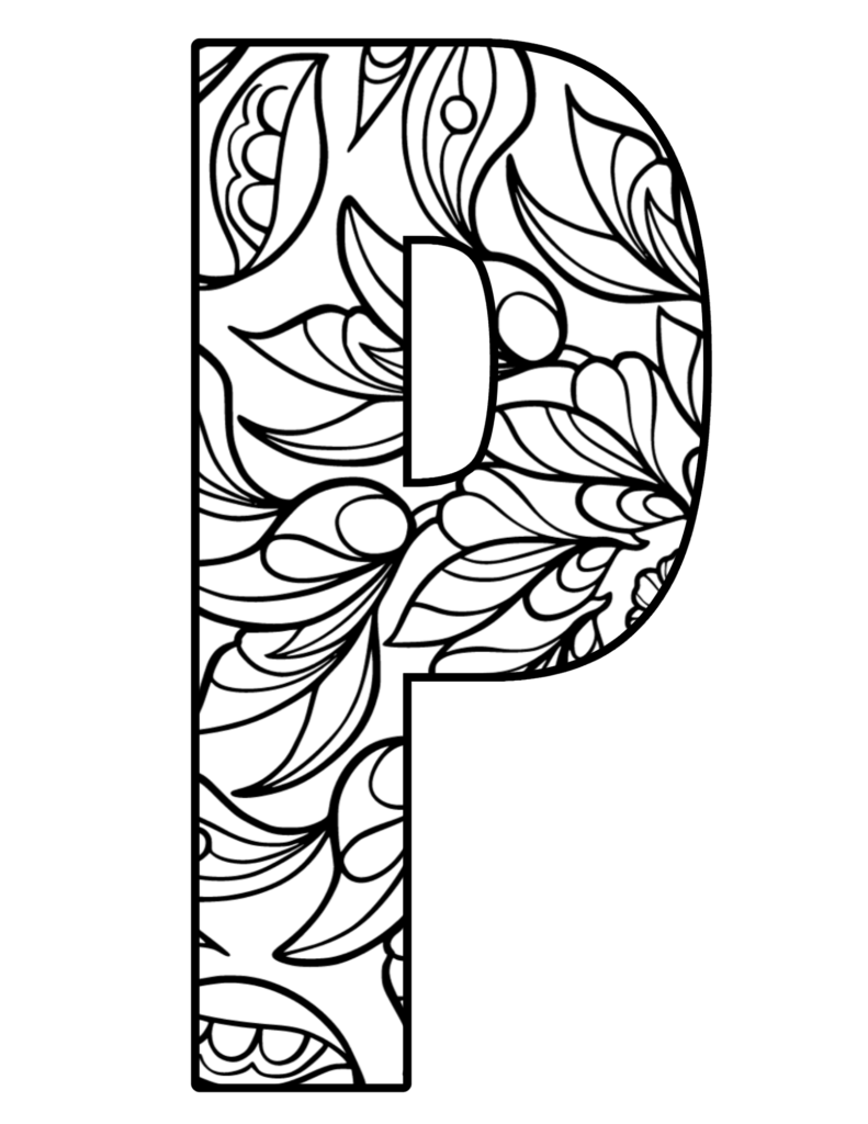 Mandala Letter P