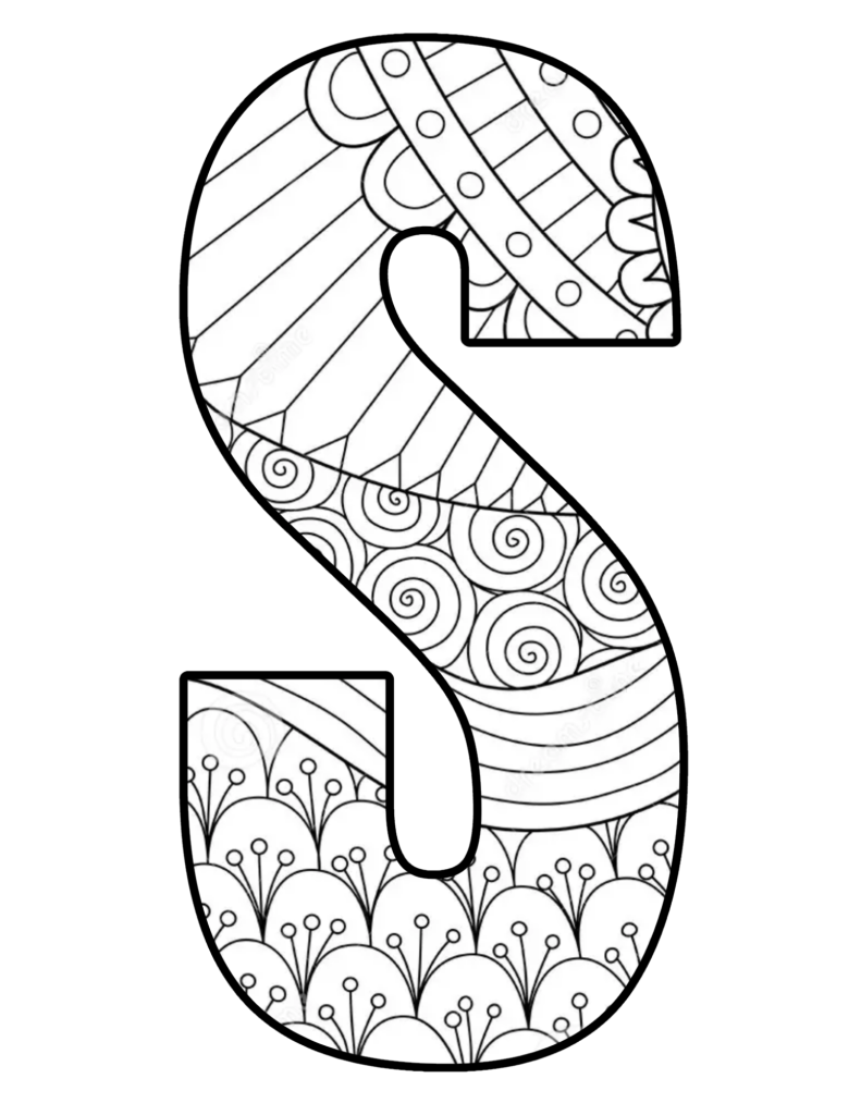 Mandala Letter S