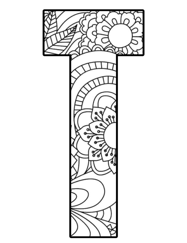 Mandala Letter T