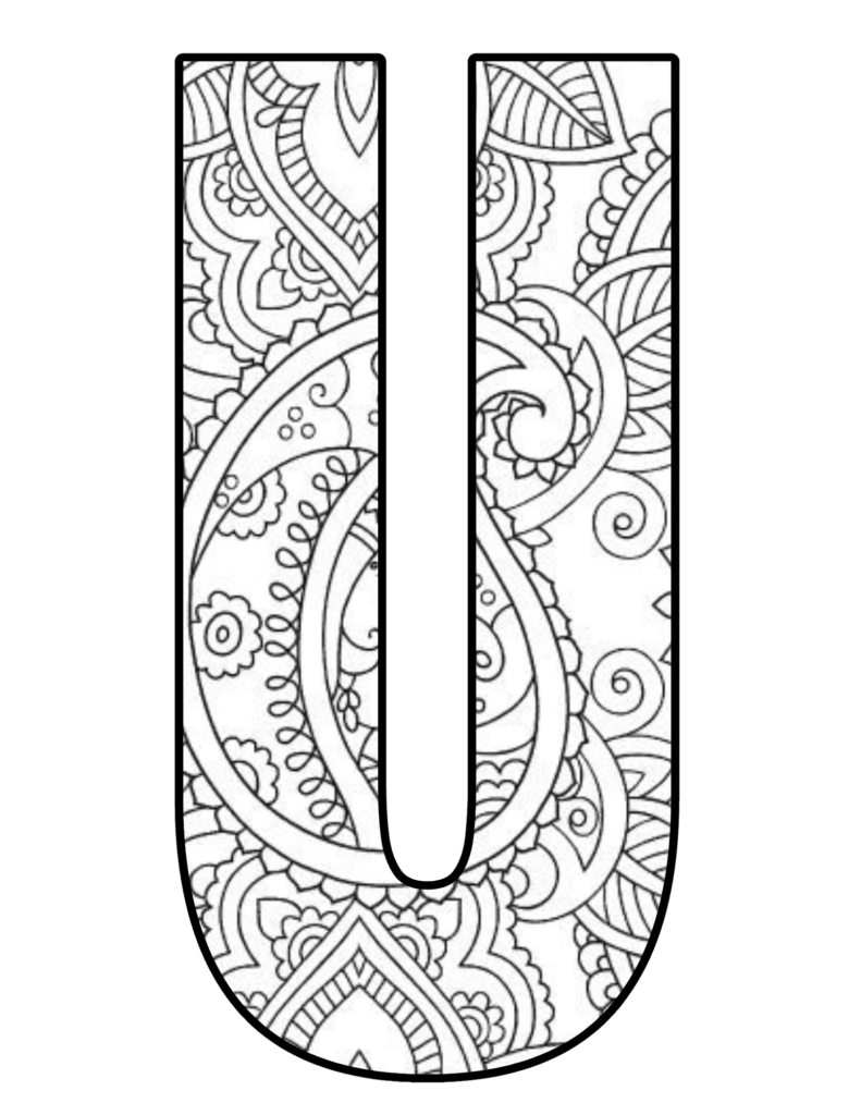 Mandala Letter U