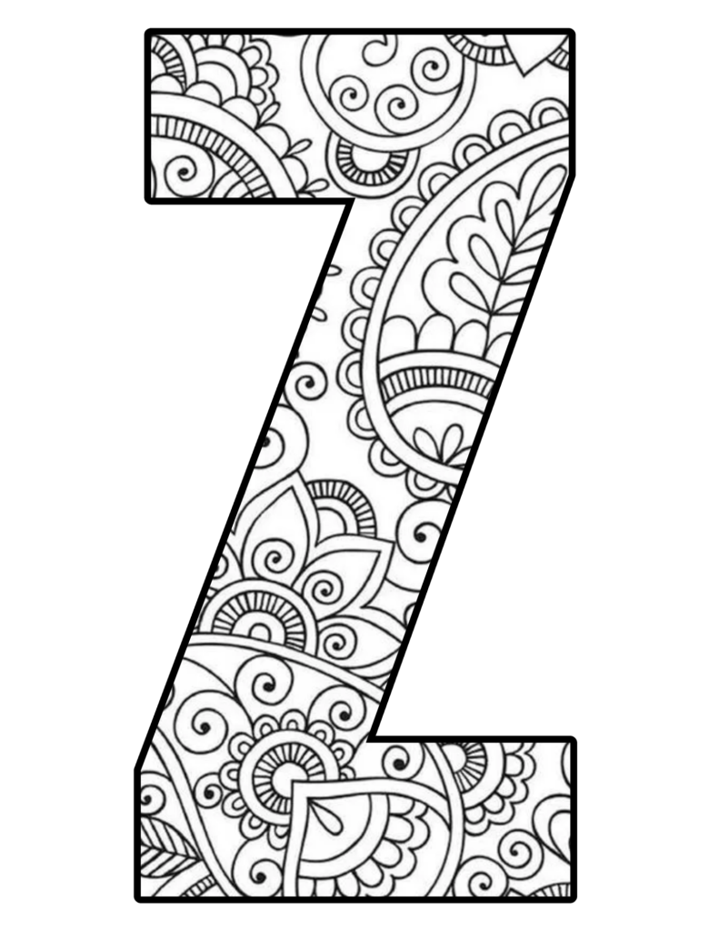 Mandala Letter Z