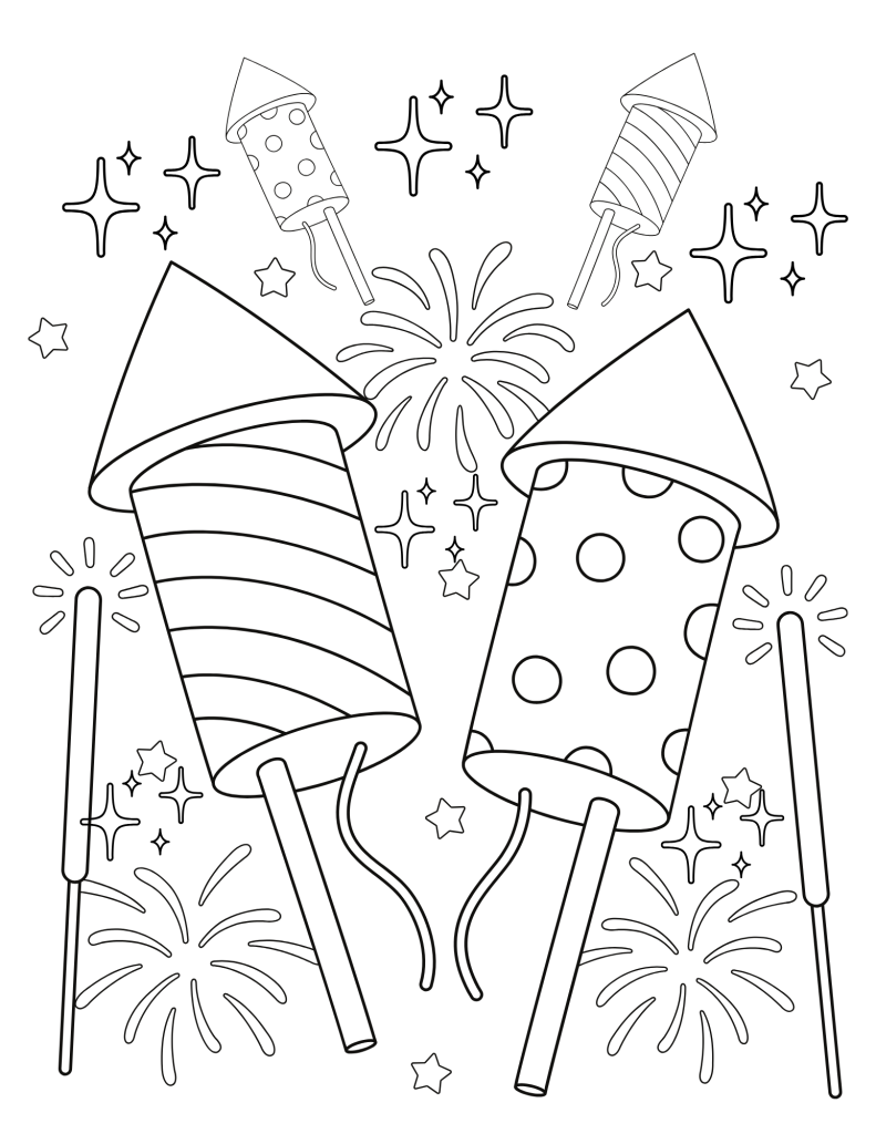 Happy New Year Coloring Pages 9