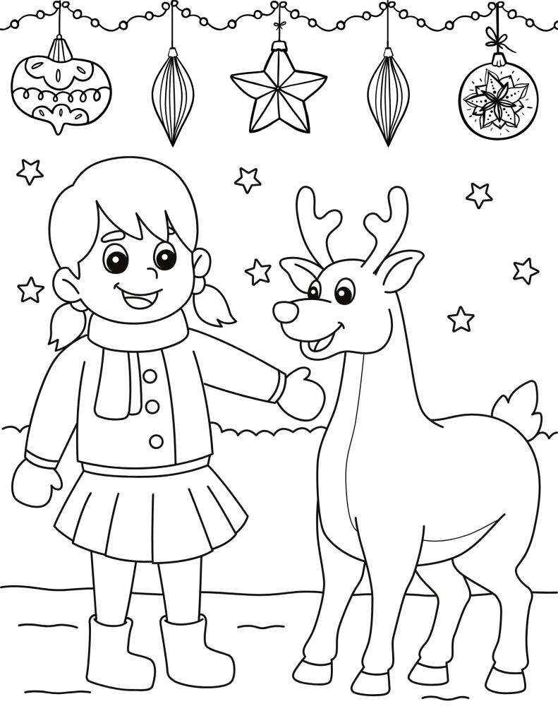 reindeer-with-girl