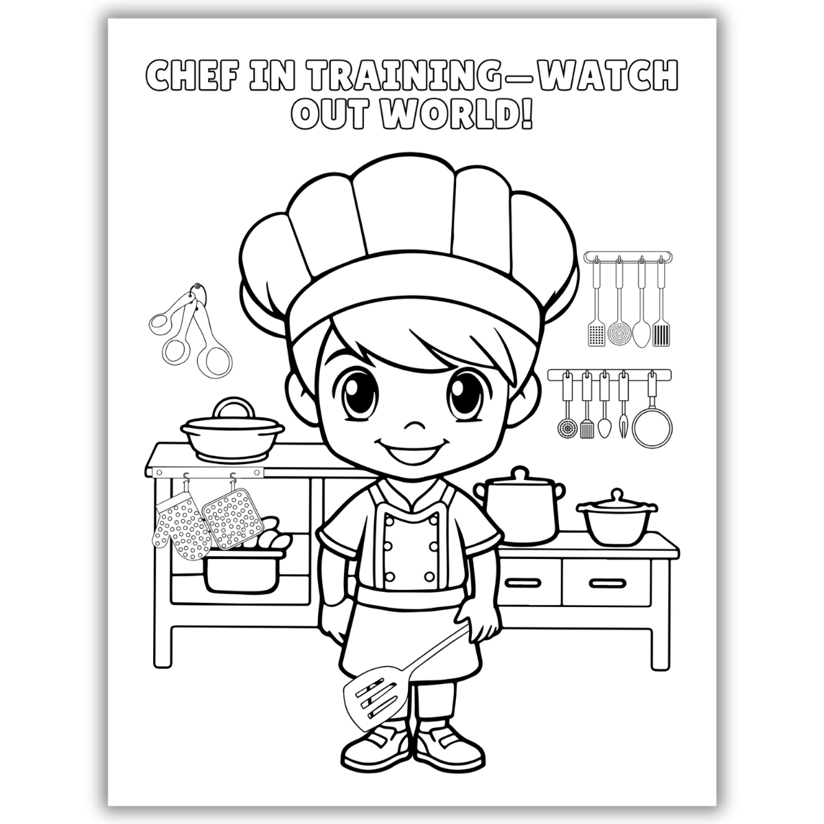 Chef Coloring and Activity Sheets