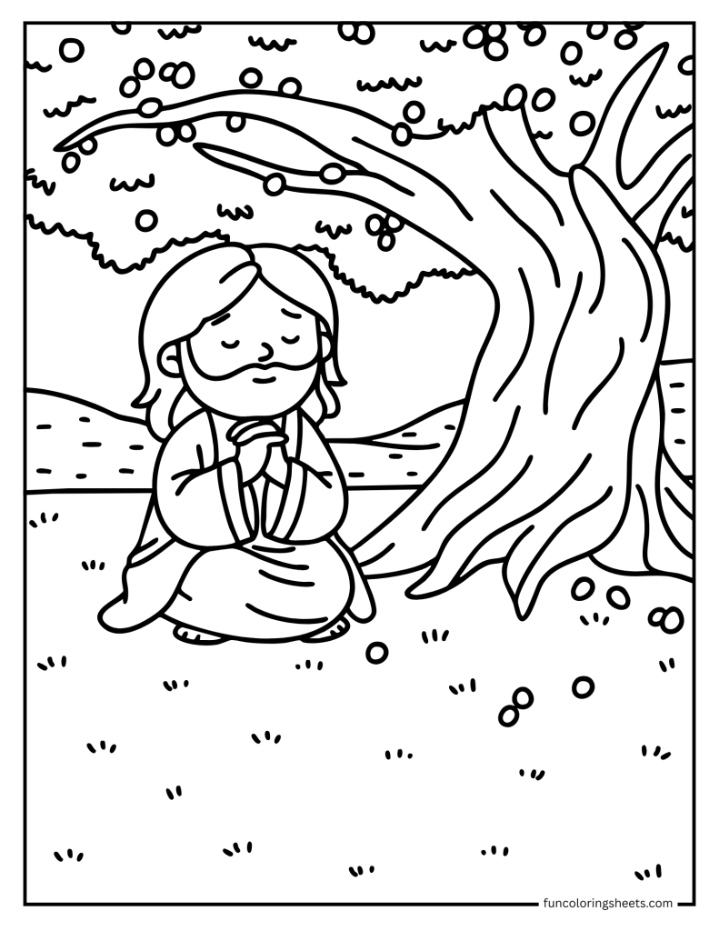 Jesus Praying in Gethsemane
