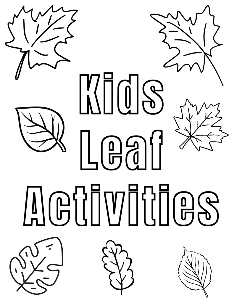 kids leaf activities