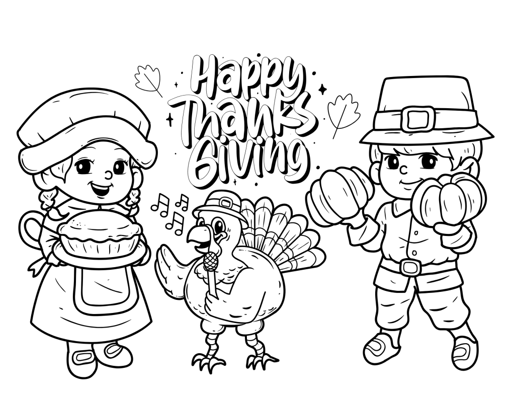thanksgiving coloring page