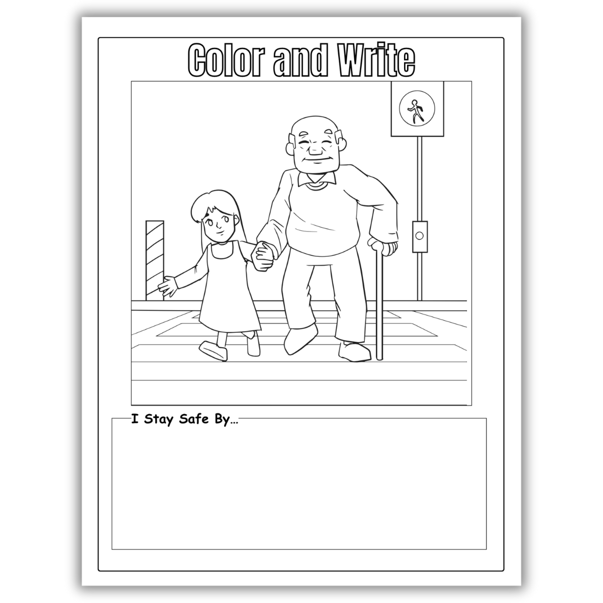 Child Safety Activity Coloring Pack