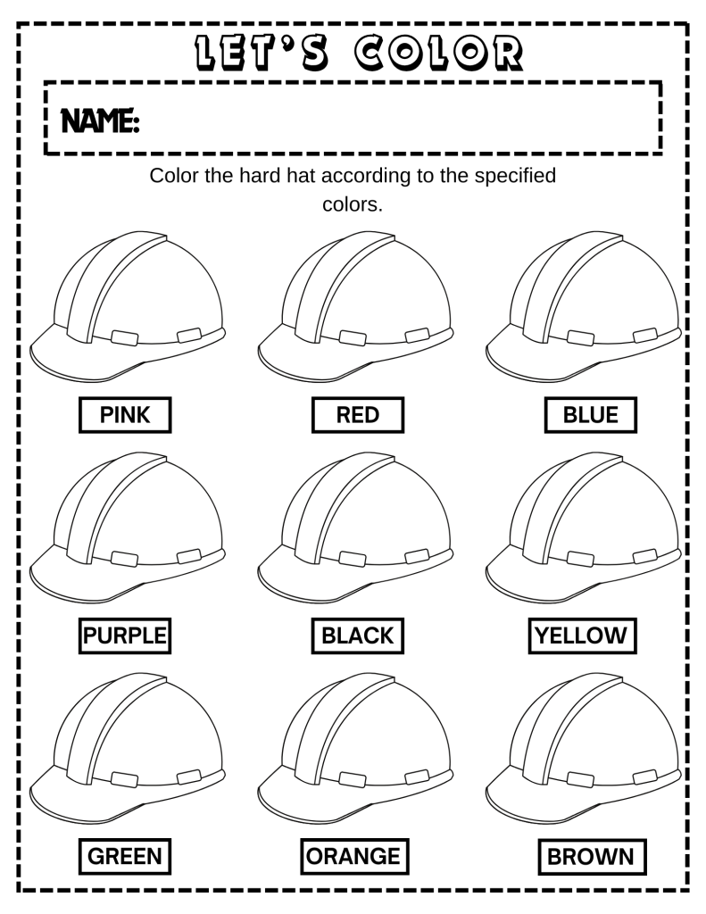 color hard hats