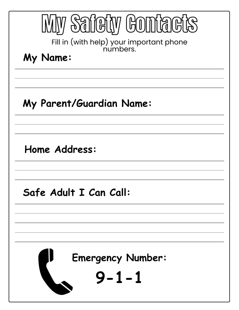 my safety contacts
