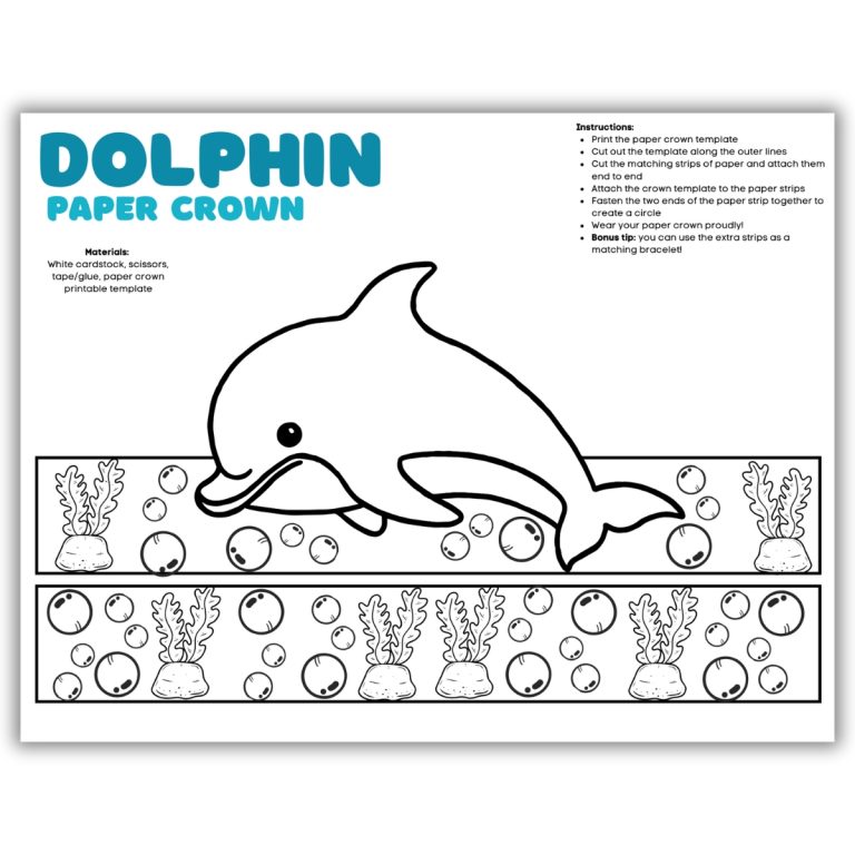 under the sea paper crown crafts