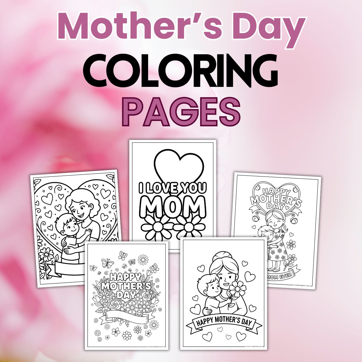 free mothers day coloring pages for kids printable