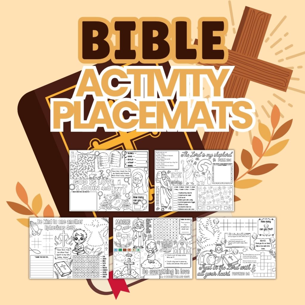 Bible Activity Placemats