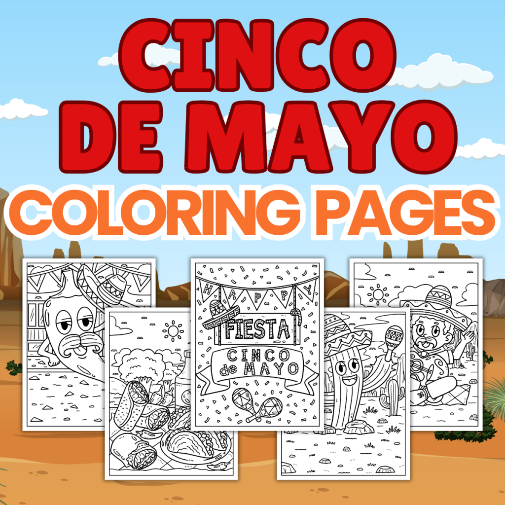Cinco de mayo coloring page