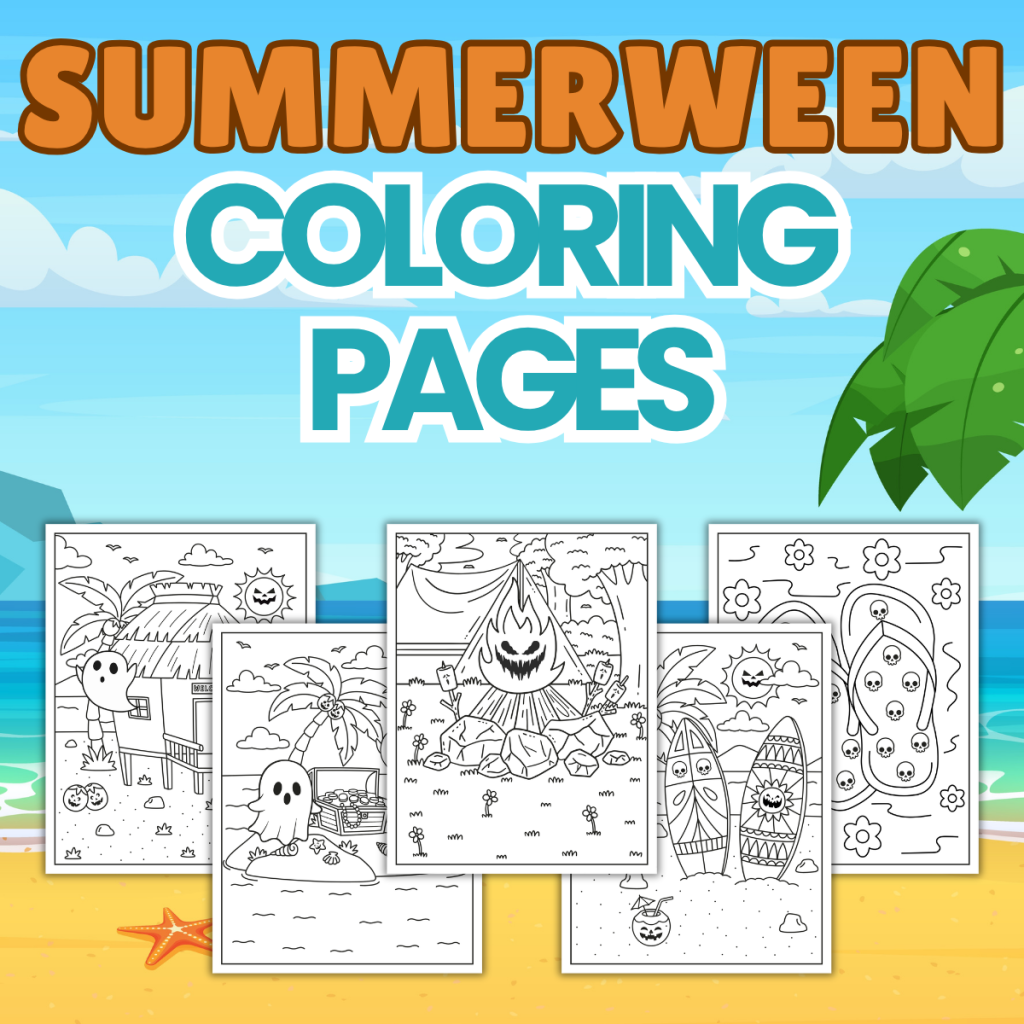 summerween coloring pages