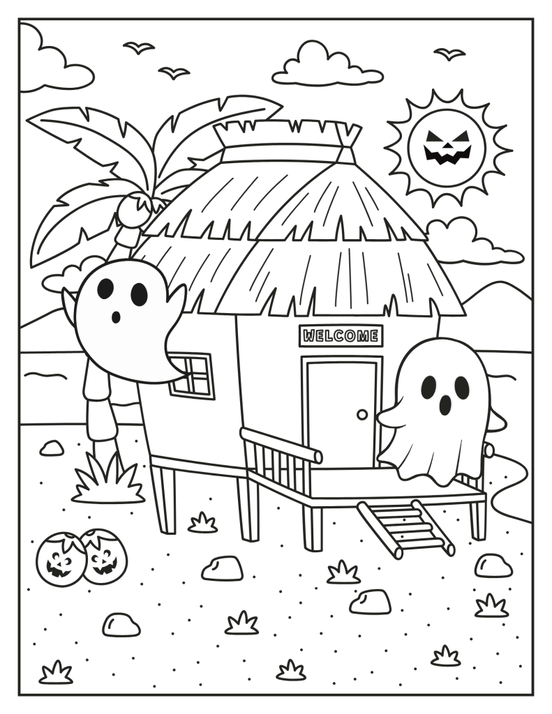 summerween beach hut
