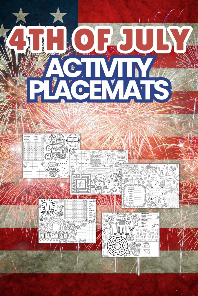 4th of July Activity Placemats