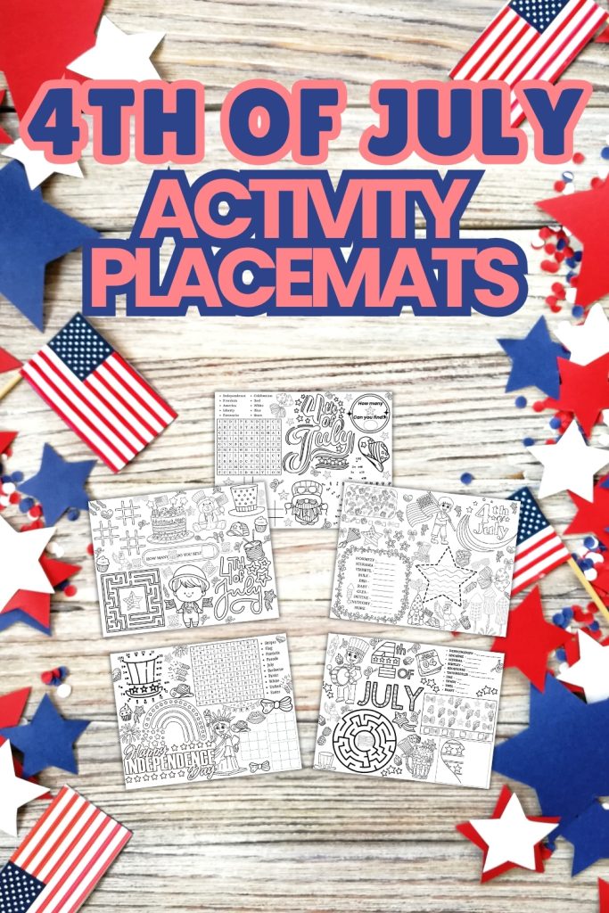 4th of July Activity Placemats