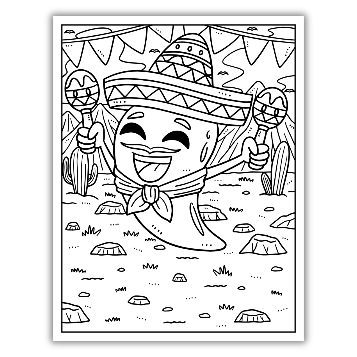 Cinco de Mayo Coloring Page