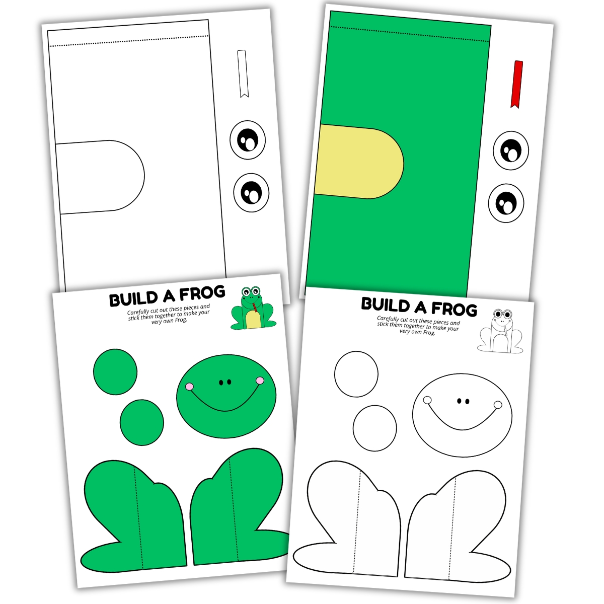 Color and Build a Frog