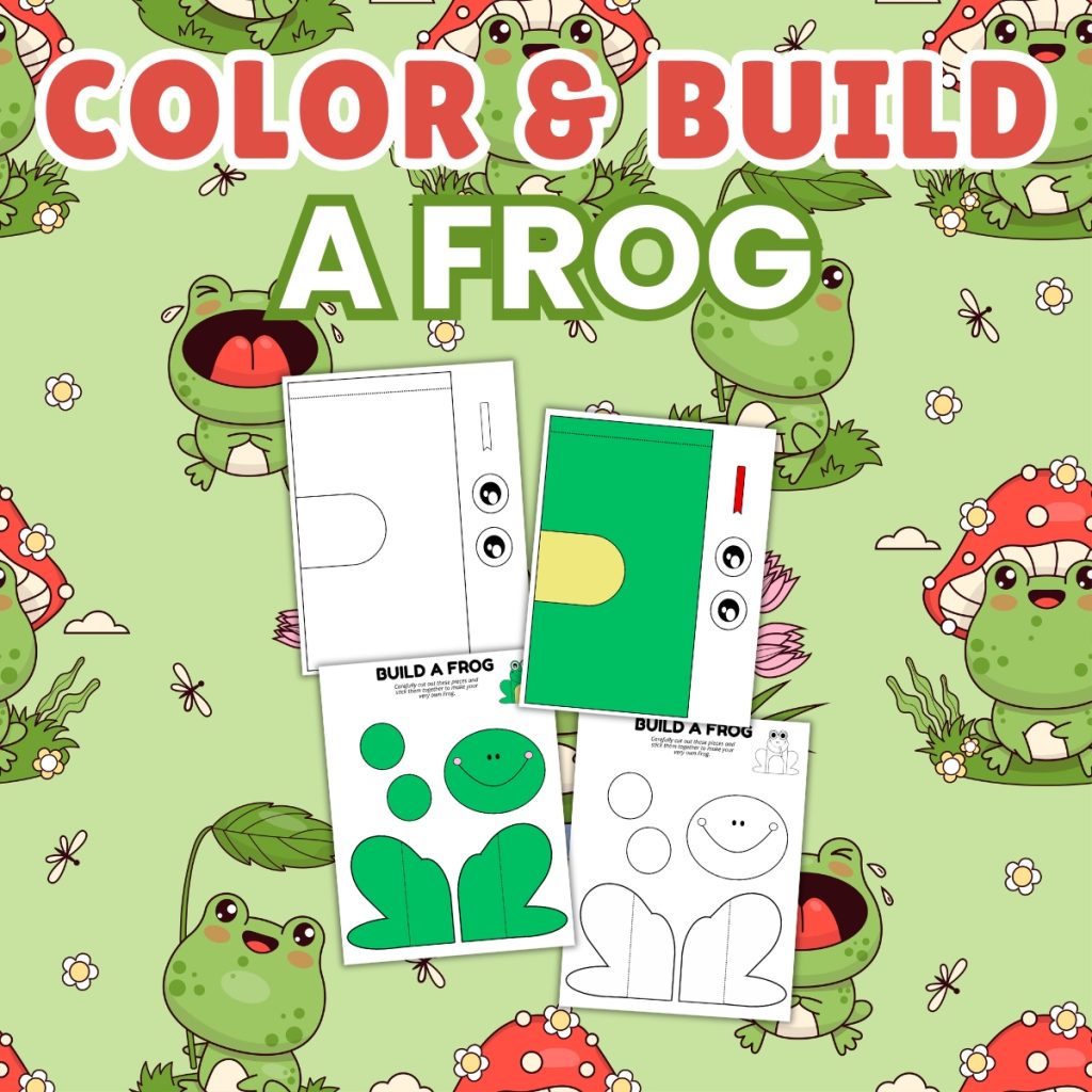 Color and Build a Frog