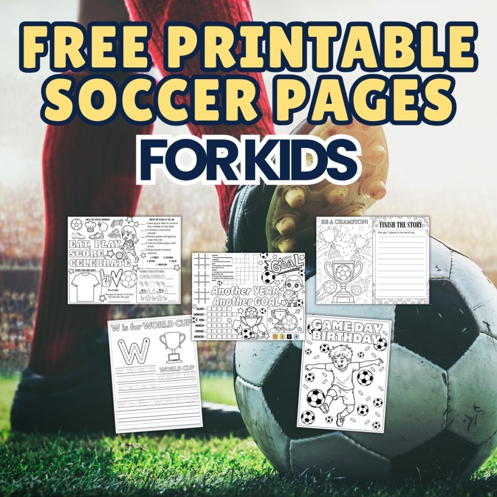 Free Printable Soccer Pages for Kids