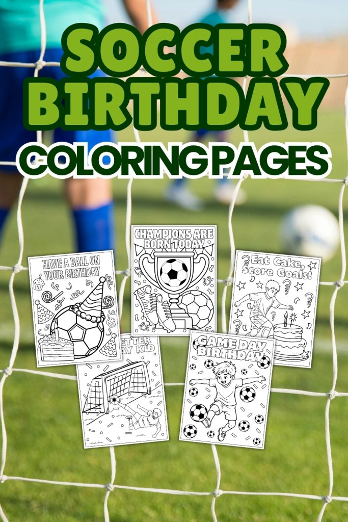 Soccer Birthday Coloring Pages