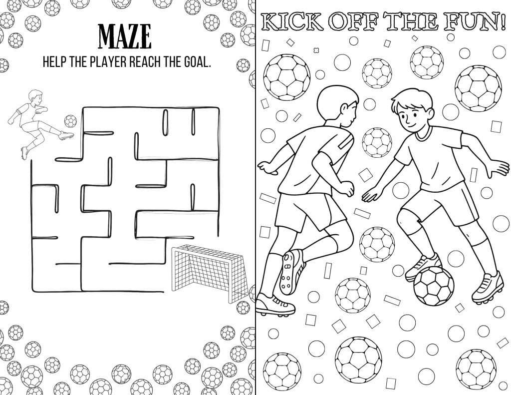 world cup activity booklet maze