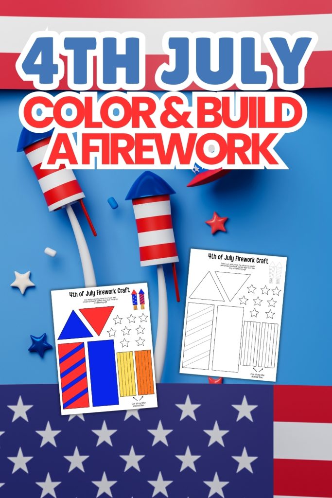 4th July Color and Build a Firework